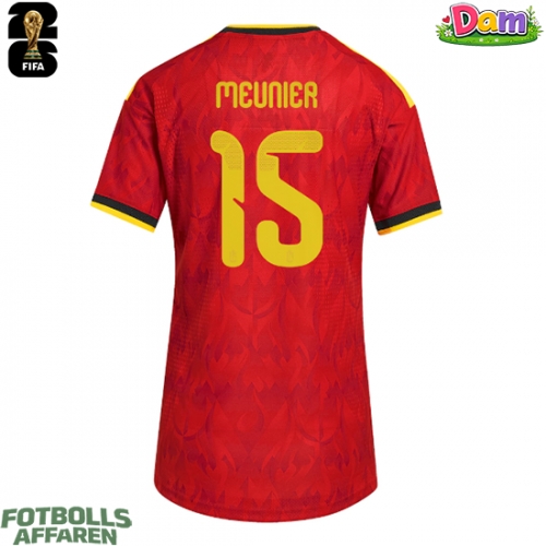 Belgien Thomas Meunier #15 Hemmatröja Kvinnor VM 2026 Kortärmad